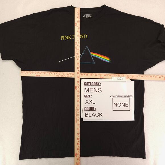 Pink Floyd Band Graphic Short Sleeve Crew Neck T Shirt Mens Size 2XL Black - Picture 4 of 8